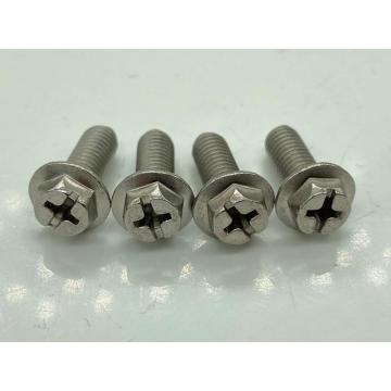 Tornillos de arandelas hexadecimales de Phillips 10#-32*1/2 rosca de knurl