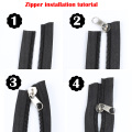 5/10 Meter Strong Nylon Zipper 5# With Zipper Pullers Long Zipper for Quilt Beding Backpack Luggage Bag Home Textile