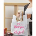 Thank You Smiley Printing Custom Marketing Plastic Handle Vest Bags