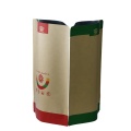 Bolsa de papel artesanal con cremallera vertical personalizada para nueces