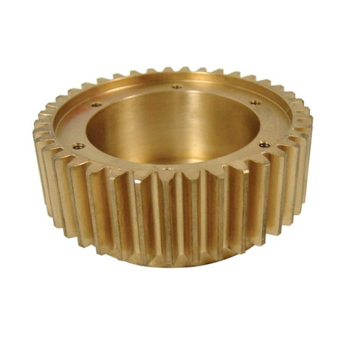 Precision Machined Bronze Spur Gear with HUb