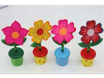 12 PCS WOODEN FLORAL