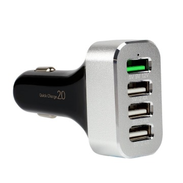 QC2.0 fast charging 4 port usb car charger,quick charge 4 Port Universal Mobile Phone USB Car Charger for Smartphone/Tablet
