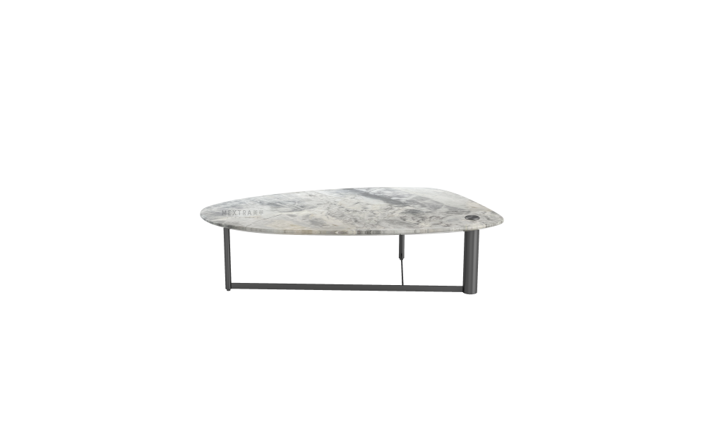Table basse ovale minimaliste pour le salon