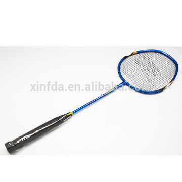 High quality new design shakeproof handle custom aluminum carbon one piece top badminton racket