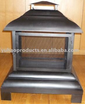 2015 Metal steel outdoor fire pit/garden treasures fire pit with chimney,metal fire pit designs,,Outdoor heater
