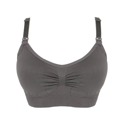 Pump Bra Button Wireless Cotton Nursing Breastfeeding Bra