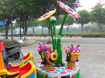 3 Seats Kids Rides Revolving Ride Game Machine