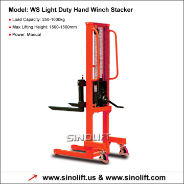 Sinolift-WS Light Duty Hand Winch Stacker