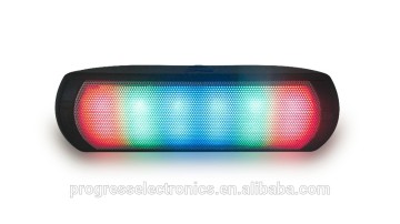 PSS 039A Colorful LED light bluetooth speaker with handsfree ,USB/TF card ,AUX and FM radio function