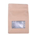 biodegradable compostable bag with square window for food