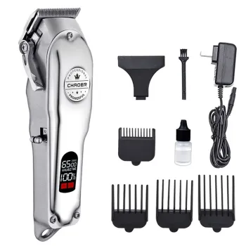 All-Metal Rechargeable Cordless Safe Hair Clippers for Home