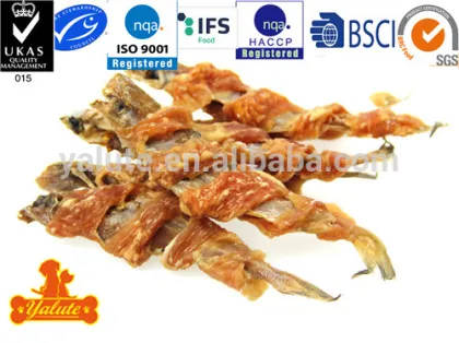 Dog treats with fish MSC certification