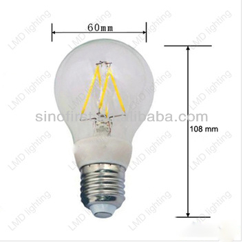 A19 4W E27 360 Degree LED Filament Bulb