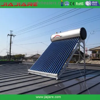 EN12976 Heat Pipe Evacuated Tube Pressurized Solar Water Heater system