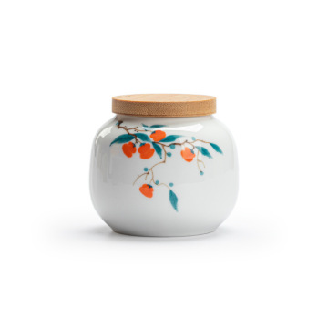 Creative Hand-Painted Ceramic Food Storage Jars with Sealed Lids - Perfect for Tea and Coffee