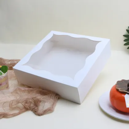 Clear Plastic Round Cake Boxes 12 inch - Packaging for Pastries, Cookies, and Small Cakes