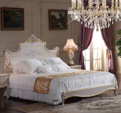 High end classic king and queen bed