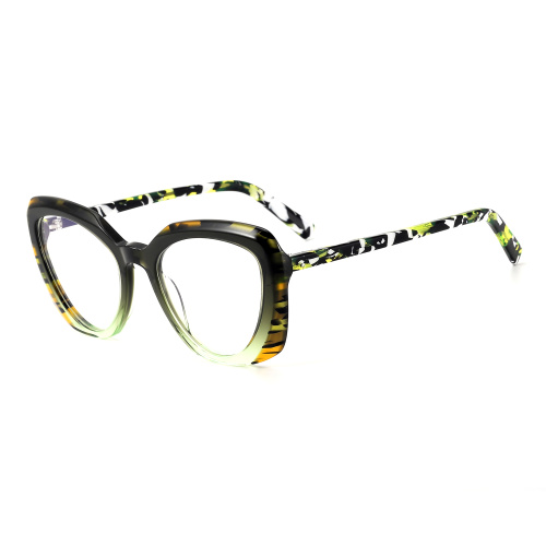 Lamination Acetate Frame For Woman Cat Eye Lamination Acetate Glasses Manufactory