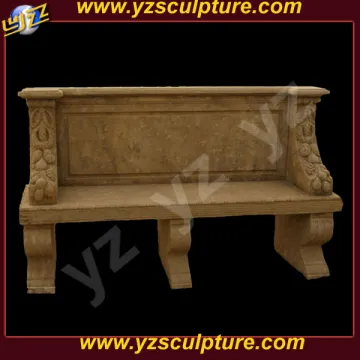 Garden Decoration Large Antique Stone Bench