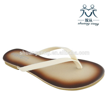 new simple design flip flop ladies slipper flat shoes for beach