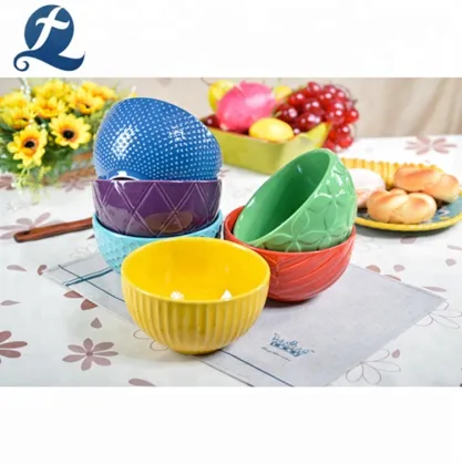 Hand Painted Kitchen Mixing Ceramic Rice Bowls