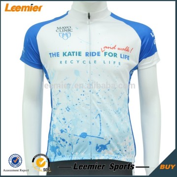 Sky Blue Quick Dry Sublimation Custom Ride Jersey