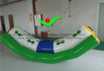 Water play equipment PVC Tarpaulin inflatable totter single lane