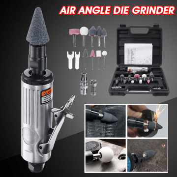 Becornce 1/4 Air Angle Die Grinder Pneumatic Grinding Machine Mini Poratble Tools Cut Off Polisher Mill Engraving Tools Set