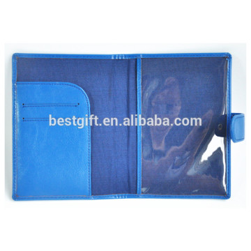 promotion cheap pvc leather pasport holder with clear pvc passport pocket