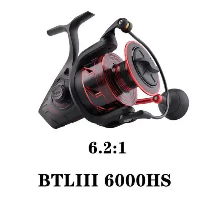 PENN Battle III 2000-8000 Spinning Reel - 30lb Max Drag Full Metal Body