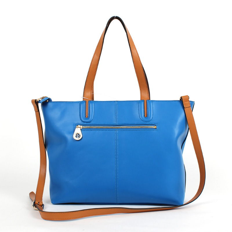 2014 Newest Designer Plain & Generous Ladies Real Leather Handbag