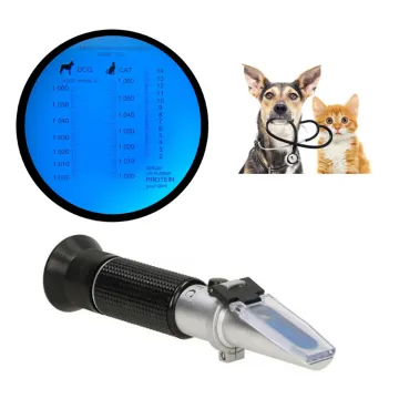 Handy Carrying Pouch with Veterinary Refractometer for Cat and Dog Urine Tests - Pure Aluminum Style