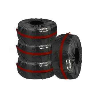 Waterproof Lightweight Tire Covers Set of 4 - Car Wheel Tote Storage Bags