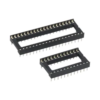 Hot sales good price 2.54mm pitch StamPing IC Socket connector for Tin plating