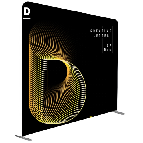Tension Fabric Pop Up Wall Backdrop Display Trade Show Backdrop Exhibition Wall Banner Aluminum Booth Stand