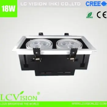LED lighting / 18W CREE LED Down light / Dimming / Adjustable / 900 lm