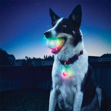 High Bouncing ball Flashing Light-up Bouncy Stress Disco Ball Pet Toy