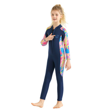 Kids Neoprene Diving Suit - 2.5MM Long Sleeve One-Piece Sunproof Suit for Boys and Girls