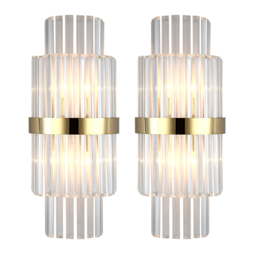 Cheap Luxury Modern Design Crystal Mirror Wall Lamp for Bathroom