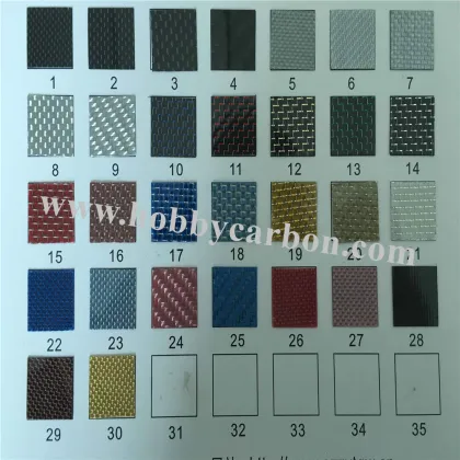 Colored carbon fiber cloth carbon fiber round tube