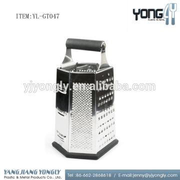 6-sided multi-functional stainless steel cheese vegetable box grater
