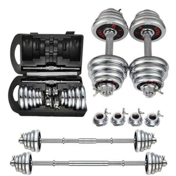 Factory Direct Gym Chrome Dumbbells: Muscle Strength Training Set