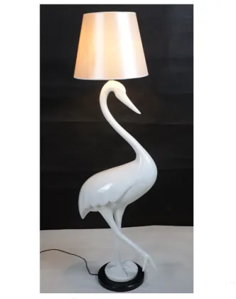 Polyresin old man decorative red floor lamp standing lamps