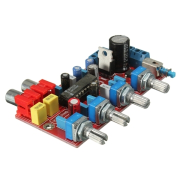 High Quality LM1036 Tone Board Preamp with Volume, Treble, Bass, and Easy Installation