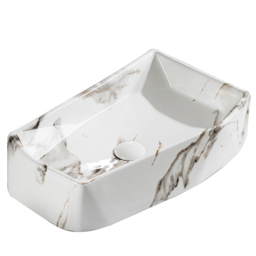 Gold Electroplated Art Basin for Salon Furniture - Hotel Bathroom Sink