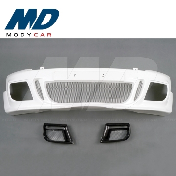 Duell Ag Style Fiber Glass Front Bumper + Fog Light Cover for 2006-2013 BMW Mini Cooper S R56 R57