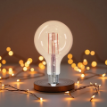 Lâmpada de filamento decorativo com luz âmbar quente regulável
