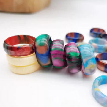 Fashionable Wholesale Resin Rings for Men - Dome Style Jewelry