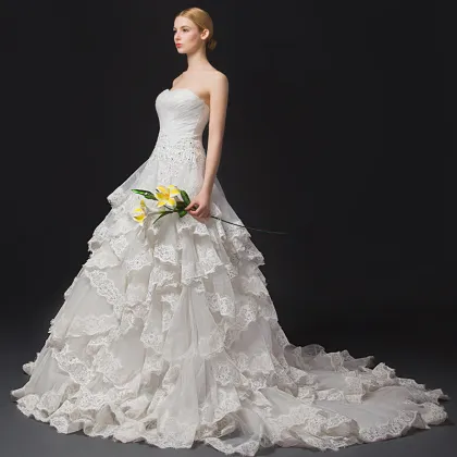 GJ10 2016 Retro dress lace Off Shoulder Wedding Dress Bridal Gowns